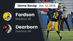 Recap: Fordson  vs. Dearborn  2018