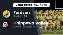 Recap: Fordson  vs. Chippewa Valley  2018
