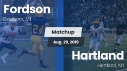Matchup: Fordson vs. Hartland  2019