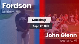 Matchup: Fordson vs. John Glenn  2019