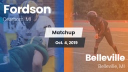 Matchup: Fordson vs. Belleville  2019