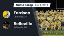 Recap: Fordson  vs. Belleville  2019