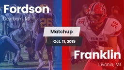 Matchup: Fordson vs. Franklin  2019