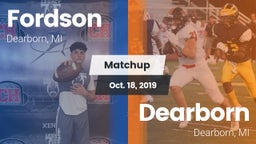 Matchup: Fordson vs. Dearborn  2019
