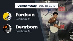 Recap: Fordson  vs. Dearborn  2019