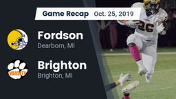 Recap: Fordson  vs. Brighton  2019