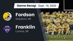 Recap: Fordson  vs. Franklin  2020