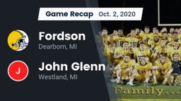 Recap: Fordson  vs. John Glenn  2020