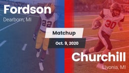 Matchup: Fordson vs. Churchill  2020