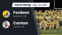 Recap: Fordson  vs. Canton  2021