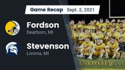 Recap: Fordson  vs. Stevenson  2021