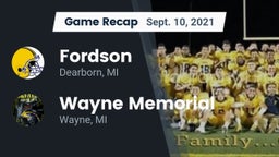 Recap: Fordson  vs. Wayne Memorial  2021