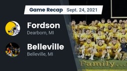 Recap: Fordson  vs. Belleville  2021