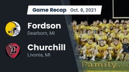 Recap: Fordson  vs. Churchill  2021