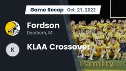 Recap: Fordson  vs. KLAA Crossover 2022