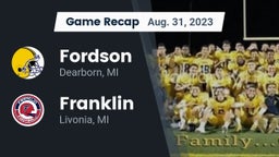 Recap: Fordson  vs. Franklin  2023