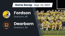 Recap: Fordson  vs. Dearborn  2023