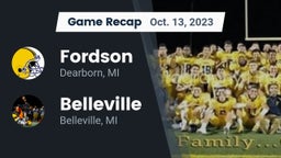Recap: Fordson  vs. Belleville  2023