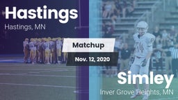 Matchup: Hastings vs. Simley  2020
