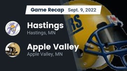 Recap: Hastings  vs. Apple Valley  2022