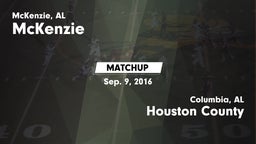 Matchup: McKenzie vs. Houston County  2016