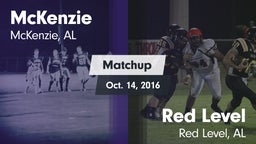 Matchup: McKenzie vs. Red Level  2016