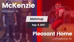Matchup: McKenzie vs. Pleasant Home  2017
