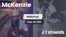 Matchup: McKenzie vs. J f shields 2018