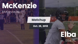 Matchup: McKenzie vs. Elba  2018
