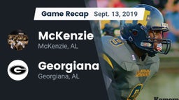 Recap: McKenzie  vs. Georgiana  2019