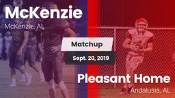 Matchup: McKenzie vs. Pleasant Home  2019