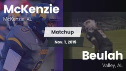 Matchup: McKenzie vs. Beulah  2019