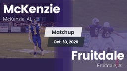 Matchup: McKenzie vs. Fruitdale  2020