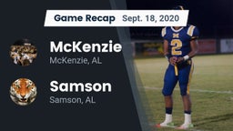 Recap: McKenzie  vs. Samson  2020