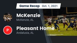 Recap: McKenzie  vs. Pleasant Home  2021