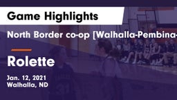 North Border co-op [Walhalla-Pembina-Neche]  vs Rolette  Game Highlights - Jan. 12, 2021