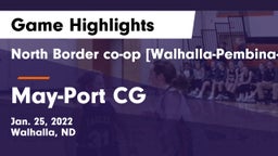 North Border co-op [Walhalla-Pembina-Neche]  vs May-Port CG  Game Highlights - Jan. 25, 2022