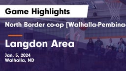 North Border co-op [Walhalla-Pembina-Neche]  vs Langdon Area  Game Highlights - Jan. 5, 2024