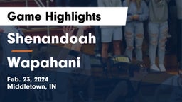 Shenandoah  vs Wapahani  Game Highlights - Feb. 23, 2024