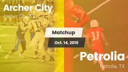 Matchup: Archer City vs. Petrolia  2016