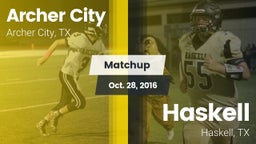 Matchup: Archer City vs. Haskell  2016