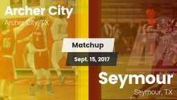 Matchup: Archer City vs. Seymour  2017