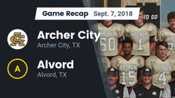 Recap: Archer City  vs. Alvord  2018