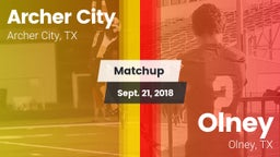 Matchup: Archer City vs. Olney  2018