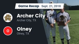 Recap: Archer City  vs. Olney  2018