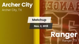 Matchup: Archer City vs. Ranger  2018
