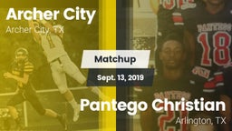 Matchup: Archer City vs. Pantego Christian  2019