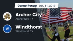 Recap: Archer City  vs. Windthorst  2019