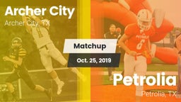 Matchup: Archer City vs. Petrolia  2019