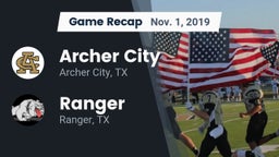 Recap: Archer City  vs. Ranger  2019